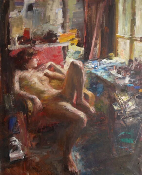 Rebecca 绘画, 39.4x31.9 in