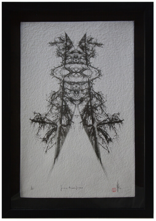 Gravures & estampes intitulée "Je me transform - i…" par Michel Gautier, Œuvre d'art originale