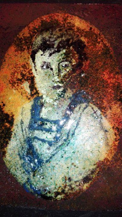 Peinture intitulée "Alexei Nikolaevich…" par Isabelle Mathis, Œuvre d'art originale, Émail