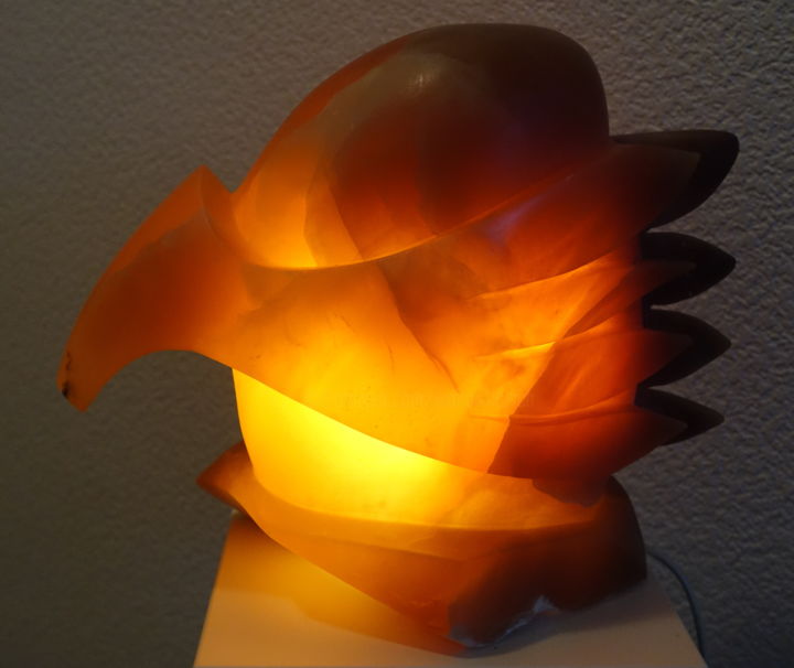 Skulptur mit dem Titel "Albatros" von Walter Kuschniersch, Original-Kunstwerk, Stein