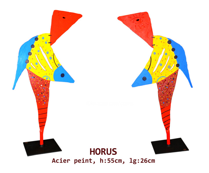 horus-jpg 雕塑, 10.2x21.7 in