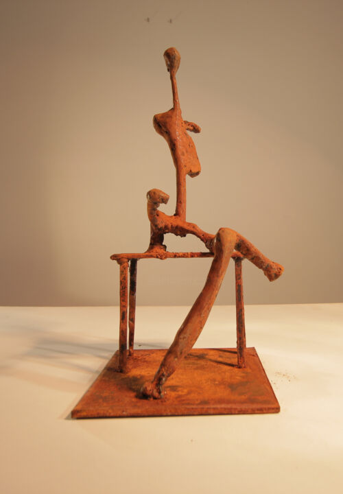 Sculpture titled "Figure II" by Stoyan Zikov, Original Artwork, Metals