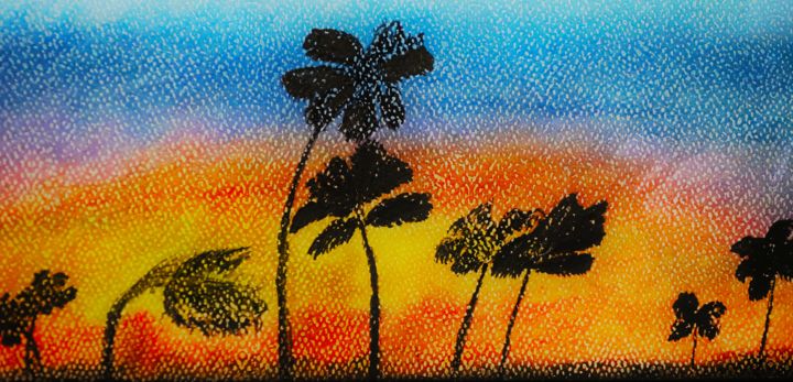 Painting titled "img-20180105-230501…" by Waleed Azhar Chaudhary, Original Artwork, Pastel