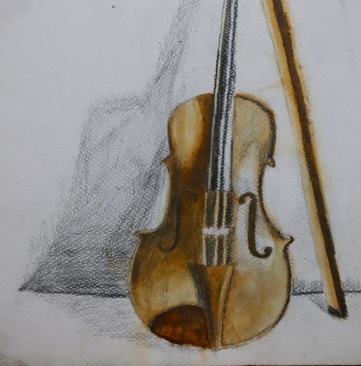 Painting titled "img-20180106-001948…" by Waleed Azhar Chaudhary, Original Artwork, Watercolor