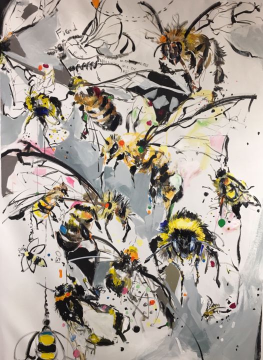 「Temptation」というタイトルの絵画 Narges Soleimanzadehによって, オリジナルのアートワーク, アクリル