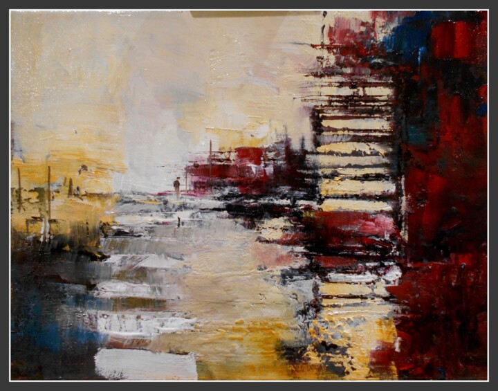 Peinture intitulée "Siempre tarde" par Jicé, Œuvre d'art originale, Huile
