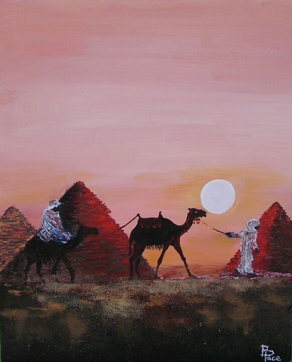 BALLADE EGYPTIENNE Pittura, 16,1x13 in