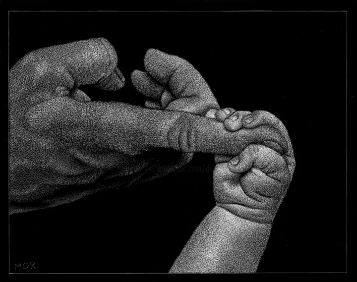Lend Me A Hand 图画, 7.9x9.8 in