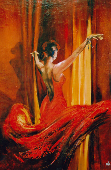 Malerei mit dem Titel "Ovacion" von Jicé, Original-Kunstwerk