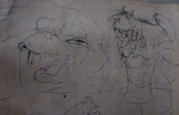 Painting titled "linea-1996-2.jpg" by Juan Bernadō, Original Artwork