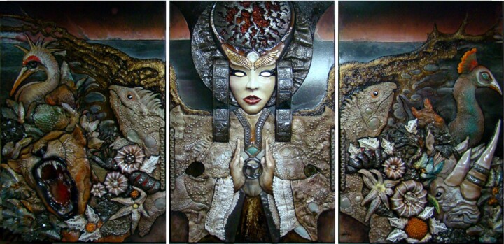 La Diosa del triskel 雕塑, 47.2x94.5 in