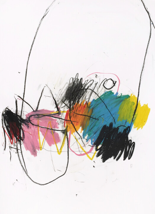 Dessin intitulée "GROSSO MODO" par Luc Pierre, Œuvre d'art originale, Graphite