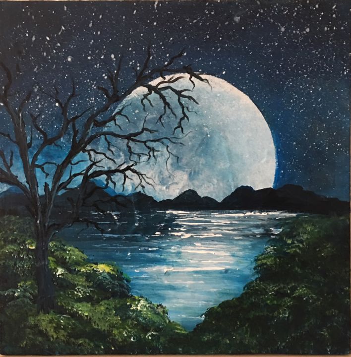 제목이 "Over the moon"인 미술작품 Malgorzata Kuraczyk로, 원작