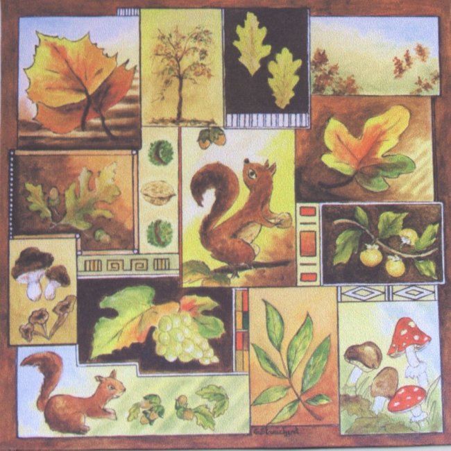 Peinture intitulée "l'automne" par Géraldine Streichert, Œuvre d'art originale, Huile