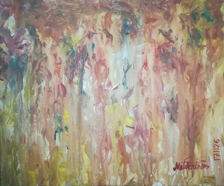 Painting titled "Rhythms of Fall" by Pertti Matikainen, Original Artwork, Acrylic