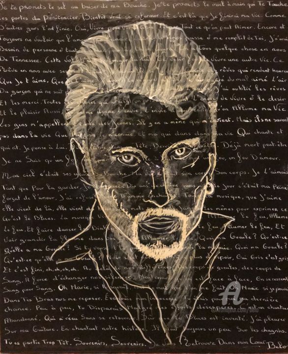 Schilderij getiteld ""Johnny"" door David Belo, Origineel Kunstwerk, Olie
