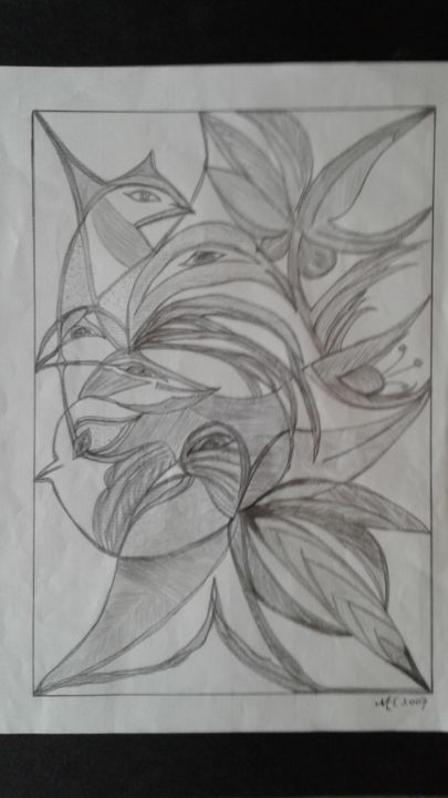 Drawing titled "20180204-134337.jpg" by Marianne Huizinga, Original Artwork