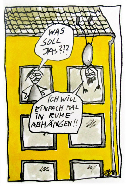 "Cartoons" başlıklı Resim Baerbel Busch tarafından, Orijinal sanat