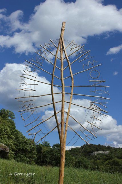 Plume de paroles 1 雕塑, 141.7x63 in
