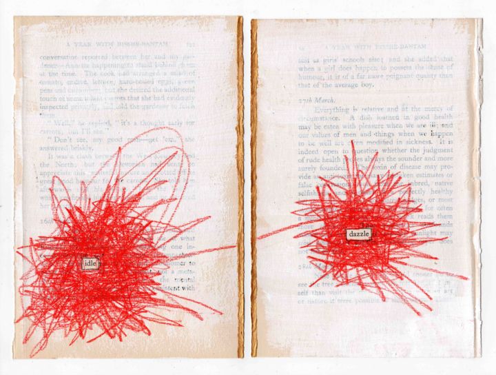 图画 标题为“The Mind Is A Mirro…” 由Wendy-Ann Greenhalgh, 原创艺术品