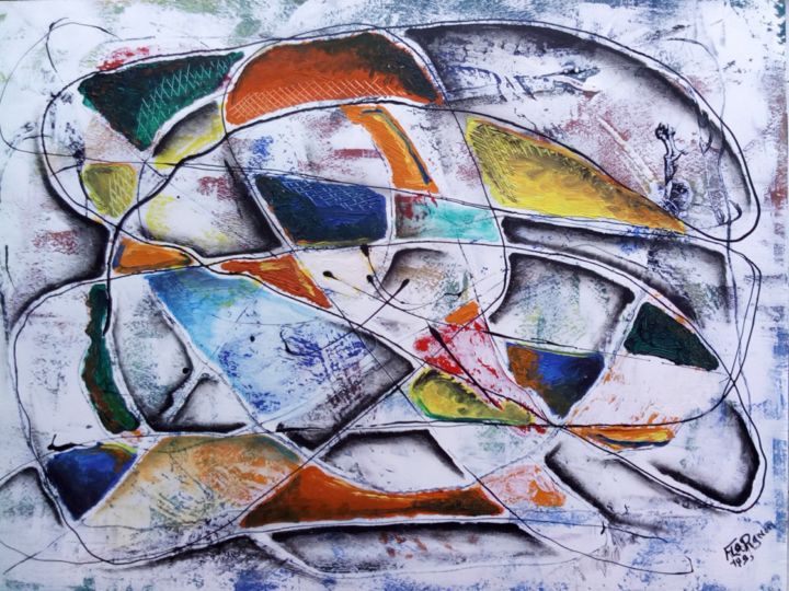 "couleurs pour un ge…" başlıklı Tablo Florent Pignon tarafından, Orijinal sanat, Akrilik