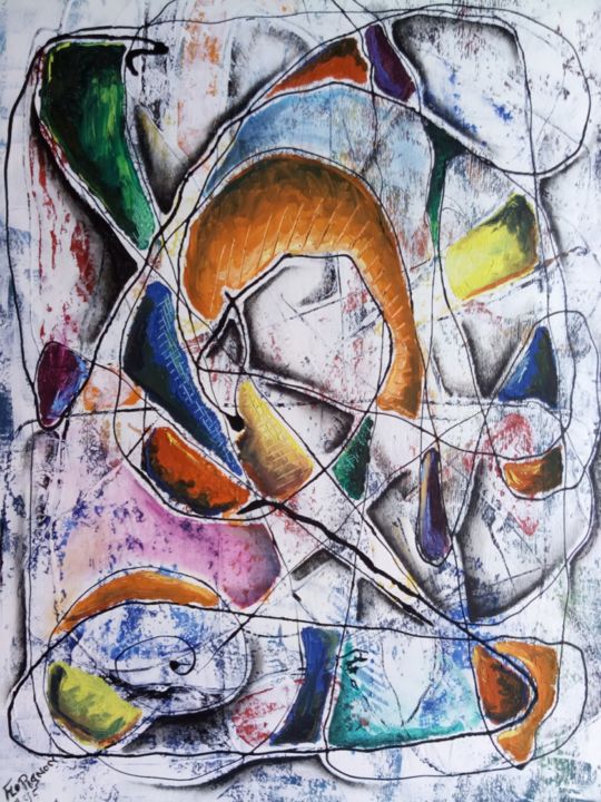 "couleurs pour un ge…" başlıklı Tablo Florent Pignon tarafından, Orijinal sanat, Akrilik