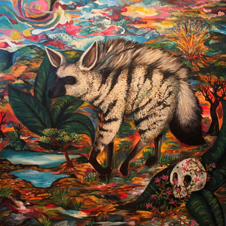 Peinture intitulée "L'Ancien Monde" par Patrick Jannin, Œuvre d'art originale, Acrylique Monté sur Châssis en bois