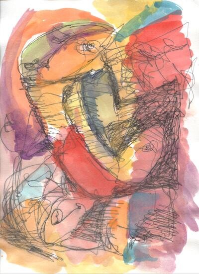 Painting titled "acuarelas" by Fabian Guerrero, Original Artwork