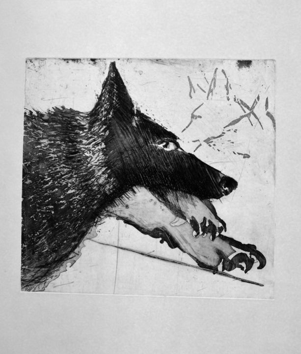 Printmaking,  15.8x15.8 in 