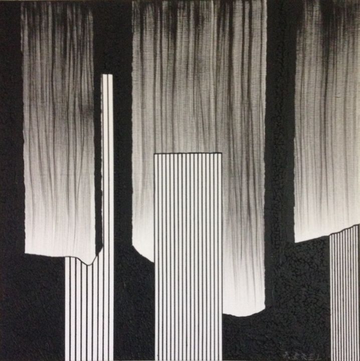 Peinture intitulée "Cache - Cache" par Pascal Brel, Œuvre d'art originale, Acrylique Monté sur Châssis en bois