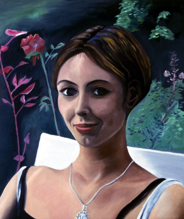 Peinture intitulée "Pauline à Chantilli" par Arnaud Feuga, Œuvre d'art originale, Huile