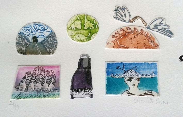 Collection Voyageuse Printmaking, 6.5x9.8 in