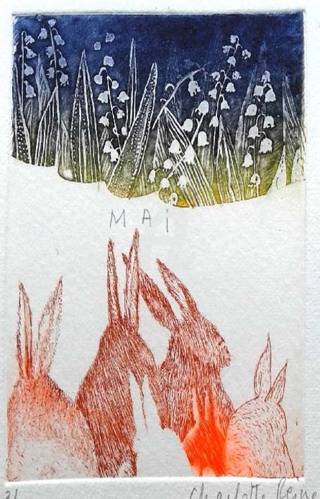 Ciel de Printemps - Mai Printmaking, 9.8x6.3 in