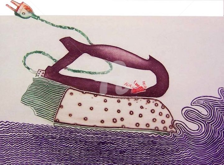 Fer à Repasser la Mer Printmaking, 11x15 in
