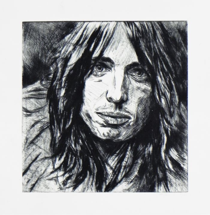 Tom Petty 印花与版画, 7.9x7.9 in