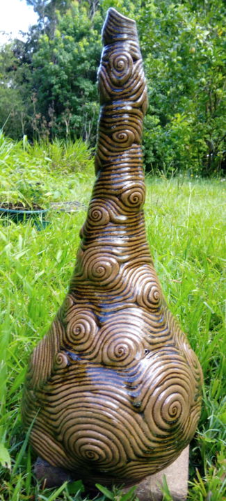 Earth Energy 雕塑, 25.6x12.6 in