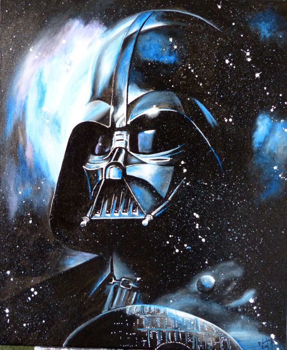 Peinture intitulée "La force obscure" par Bernard Niobey, Œuvre d'art originale, Acrylique