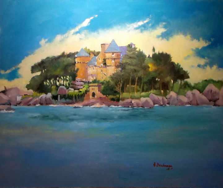 Pintura titulada "dscf5177.jpg" por Alain Deschamps, Obra de arte original, Oleo
