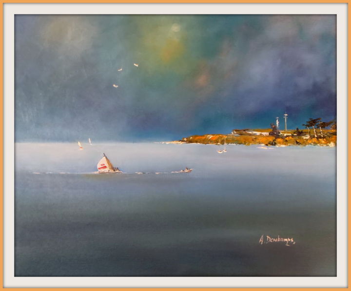 Pintura titulada "dscf5145.jpg" por Alain Deschamps, Obra de arte original, Oleo