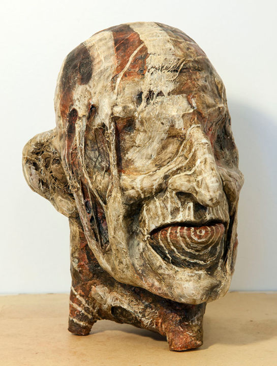 Reliques Tribales : Facies 雕塑, 11x7.9 in