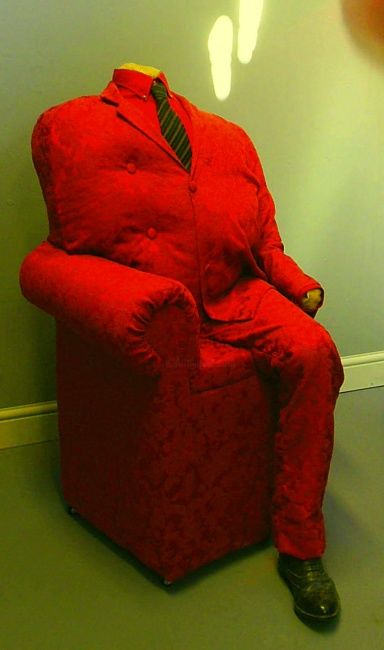 Sculpture titled "Daddy AArmchair" by Teresa Mills, Original Artwork