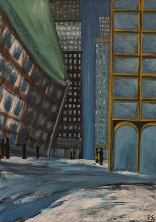Painting titled "Early Morning" by Peter Stutz, Original Artwork, Oil