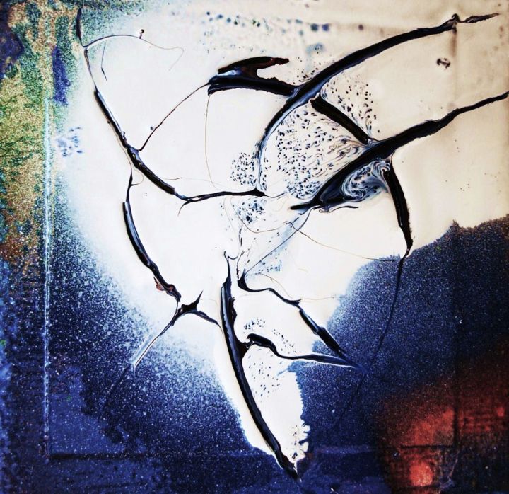 Peinture intitulée "L'ENTRE-DEUX / Coll…" par Francine Barbaray, Œuvre d'art originale, Acrylique
