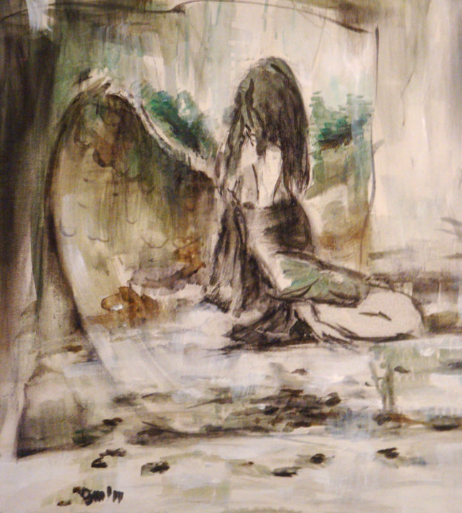 Painting titled "Jaara" by Zlata Maksimovic, Original Artwork, Acrylic