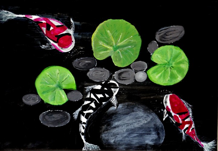 「Tranquility」というタイトルの絵画 Expressionsによって, オリジナルのアートワーク, アクリル
