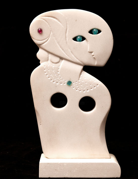 Sculpture titled "Fragility" by Mladen Milanov, Original Artwork, Stone