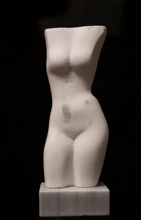 Sculpture titled "Torso" by Mladen Milanov, Original Artwork, Stone