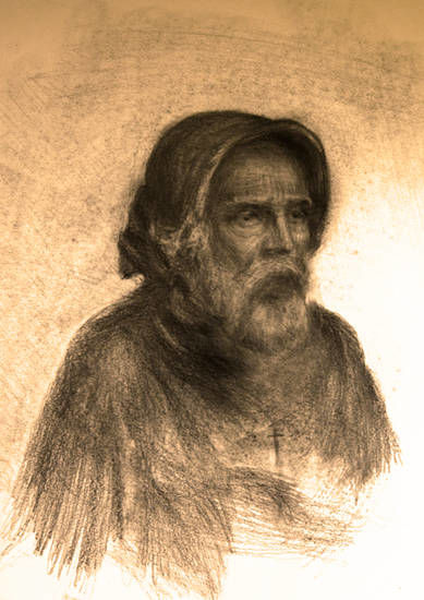 Drawing titled "Monk, not monkey.jpg" by Mateusz Witek, Original Artwork