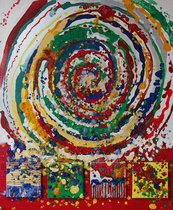 Painting titled "vortex-120x100.jpg" by Bojanuska, Original Artwork, Acrylic