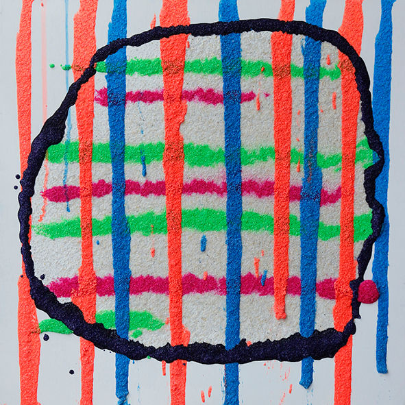 Painting titled "lock-80x80.jpg" by Bojanuska, Original Artwork, Acrylic